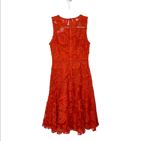 Reiss | NWT Adia Lace Dress Winter Orange US 4 - Picture 3 of 10